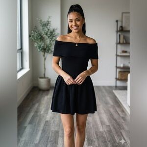 Elegant Black Strapless Dress